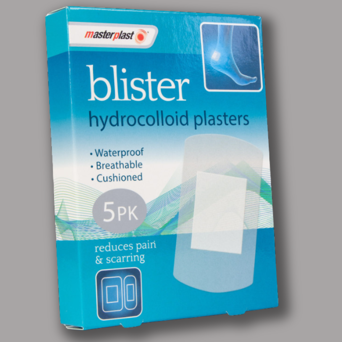 Pack of 5 Hydrocolloid Blister Plasters by Master Plast