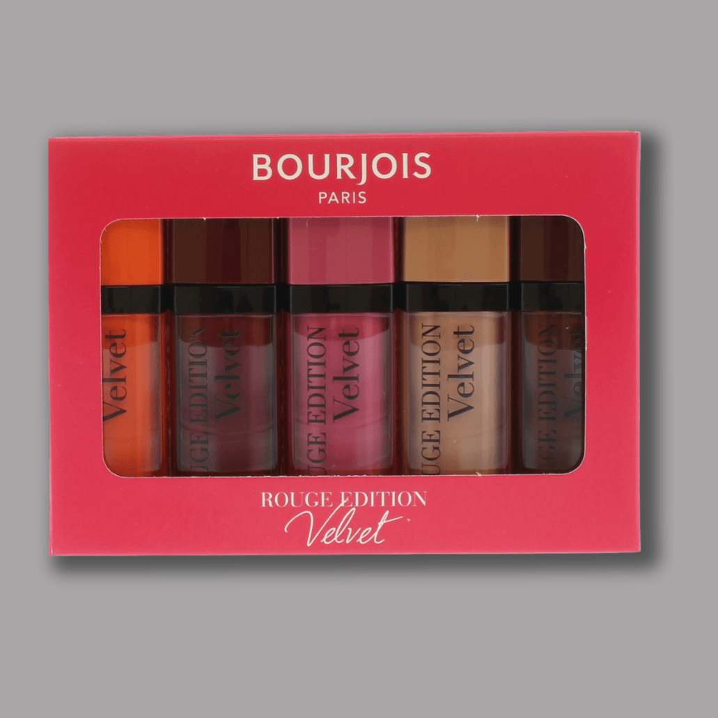 Bourjois Rough Velvet 5pcs Liquid Lipsticks Gift Set (assorted shades)