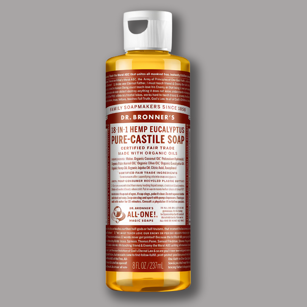 Dr Bronner Eucalyptus Pure-Castile Liquid Soap 237ml x6